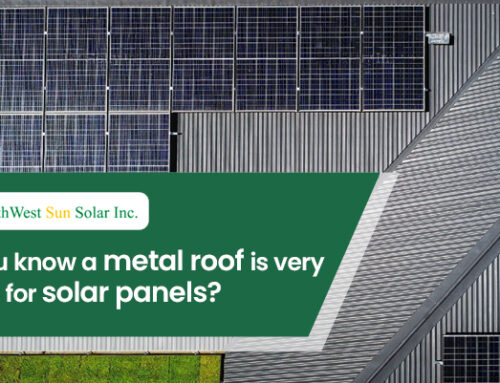 Did you know a metal roof is very helpful for solar panels?