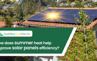 How does summer heat help improve solar panels efficiency?