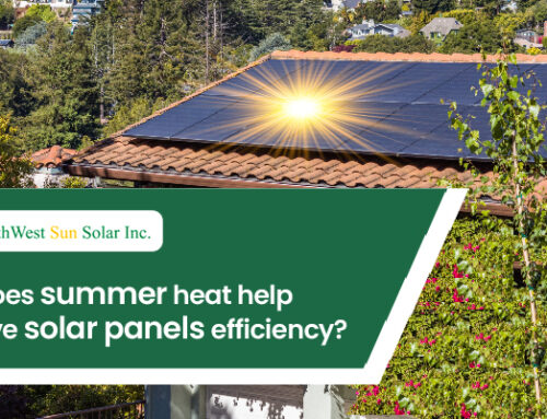 How does summer heat help improve solar panels efficiency?